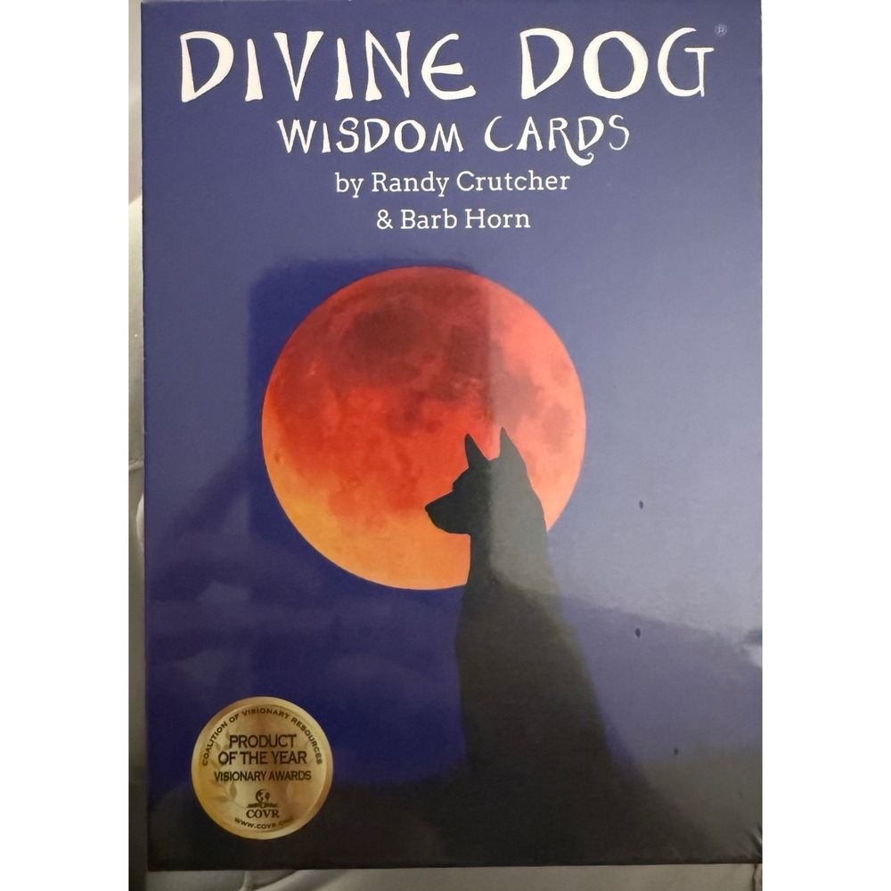 Divine Dog Wisdom Cards 63 Card Deck Guidebook Randy Crutcher Barb Horn New